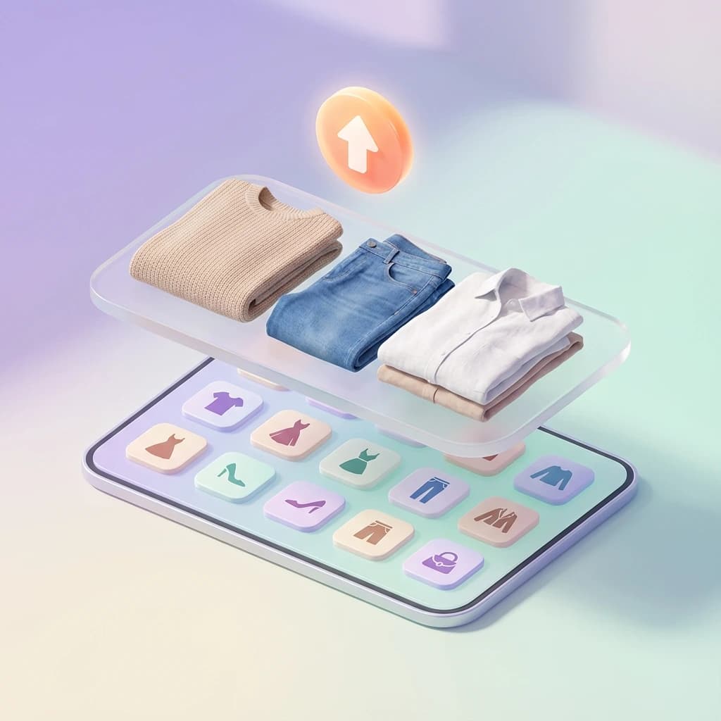 Upload Clothes - Add from your wardrobe or digital catalog