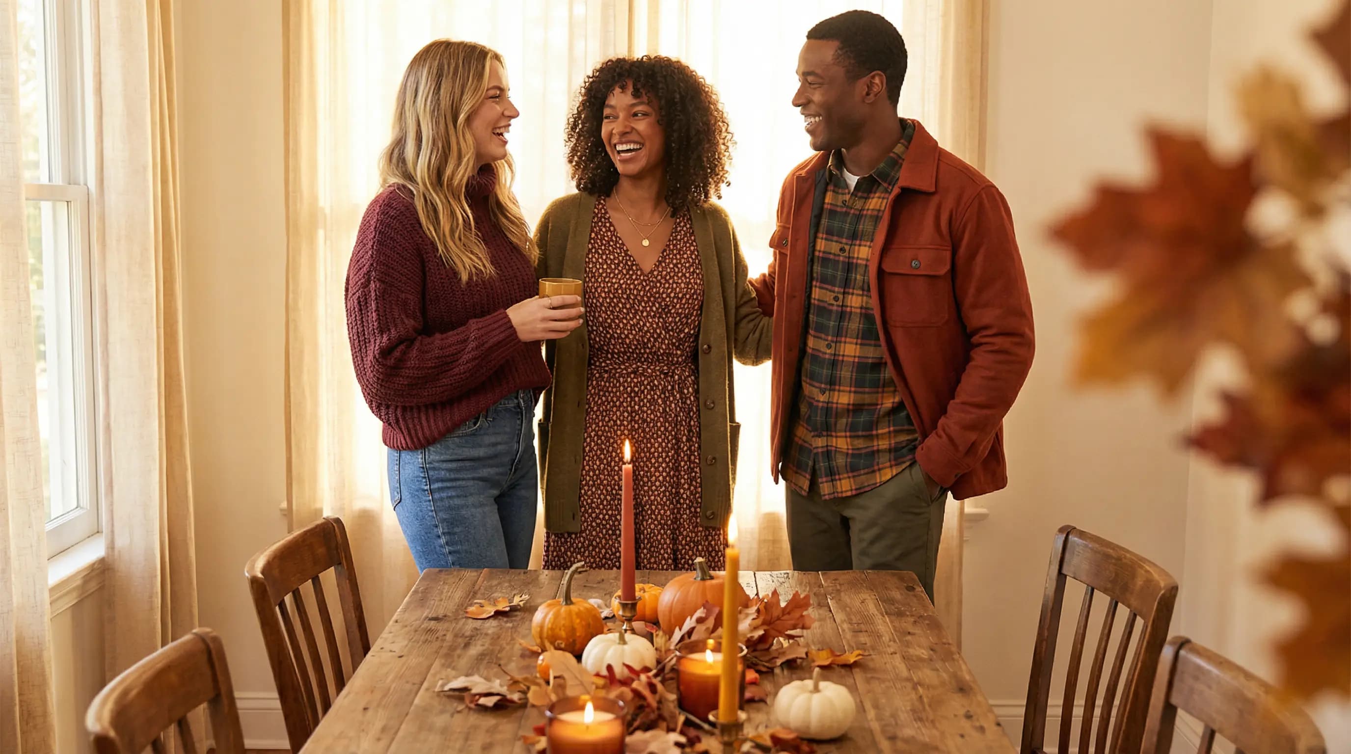 Friendsgiving Outfit Ideas: Casual & Cozy Style Guide for Friends' Thanksgiving