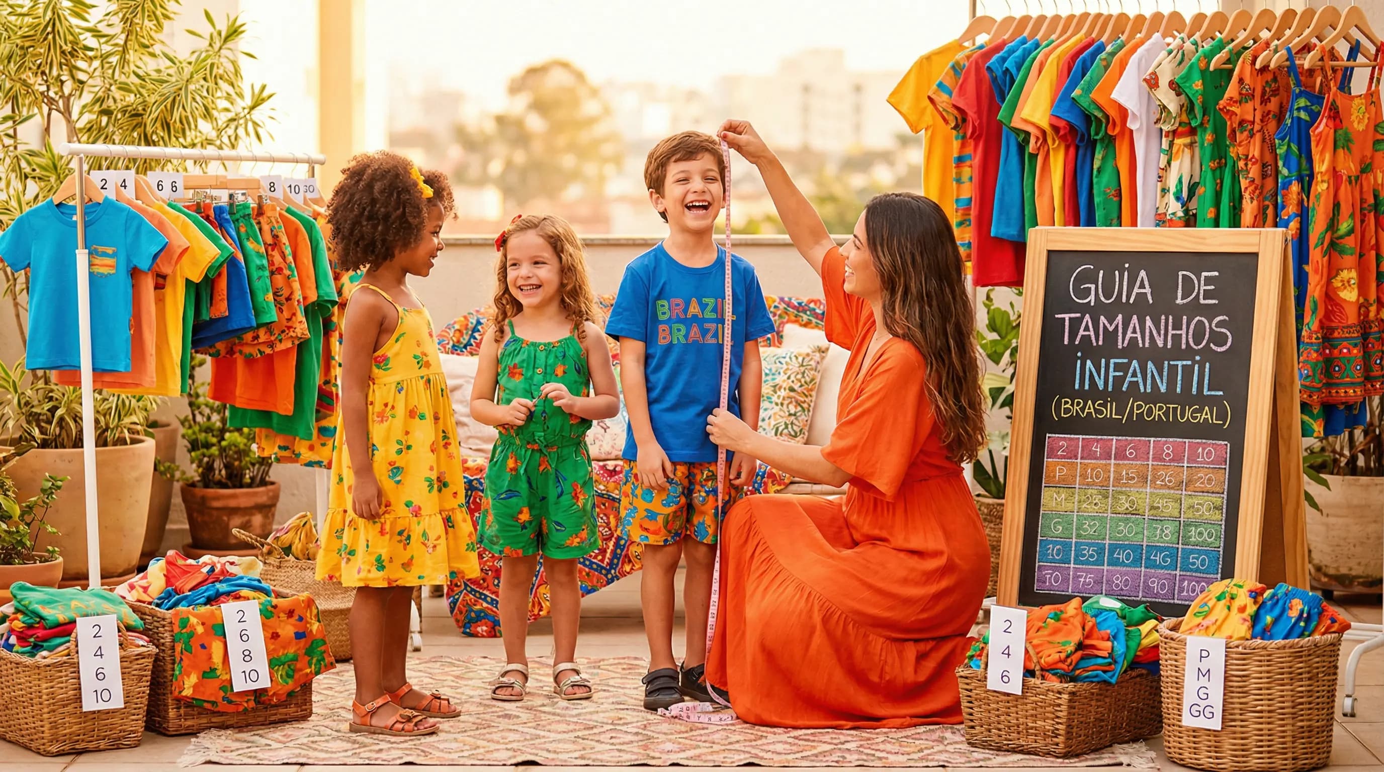 Guia de Tamanhos de Roupas Infantis: Como Encontrar o Tamanho Perfeito