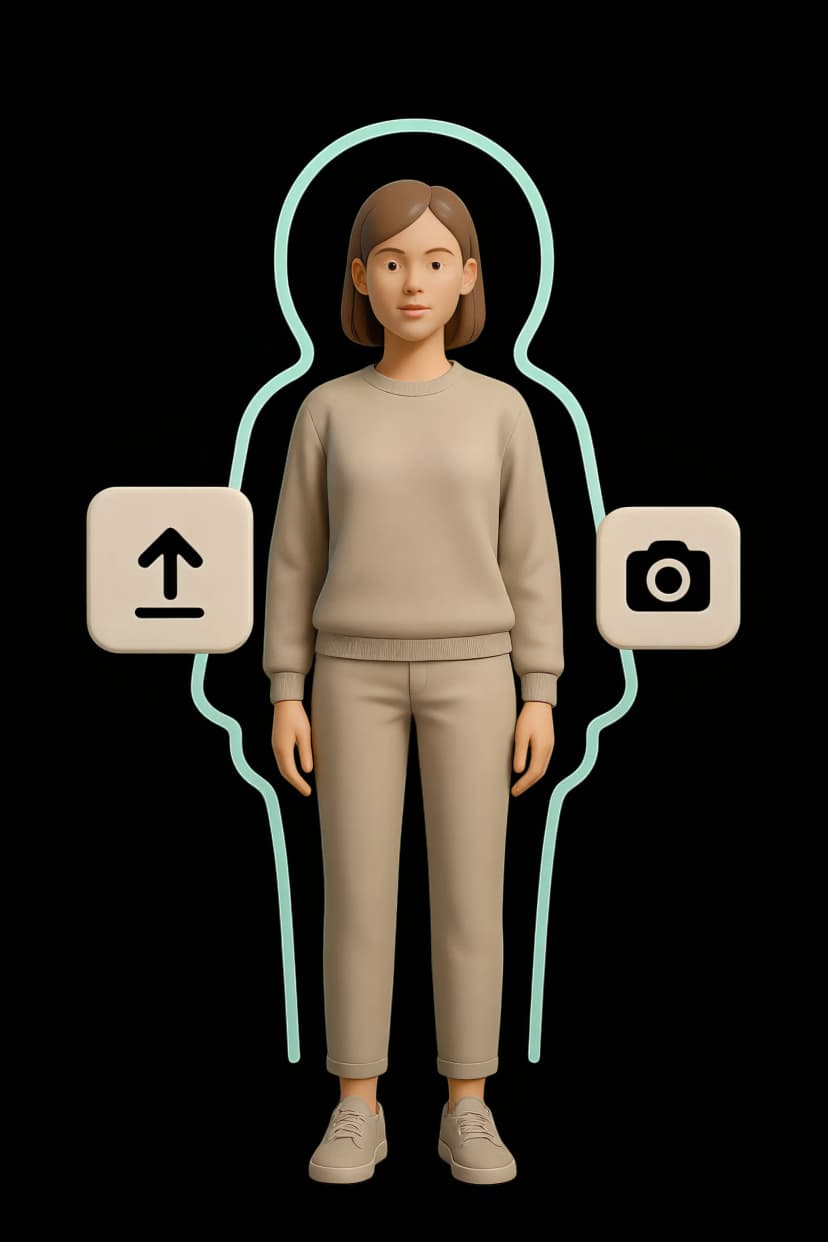 Add a Model - Upload your photo or select a digital model