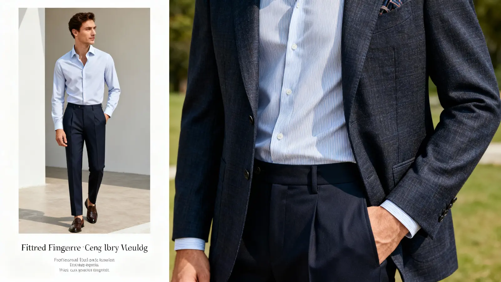 Men's color coordination examples