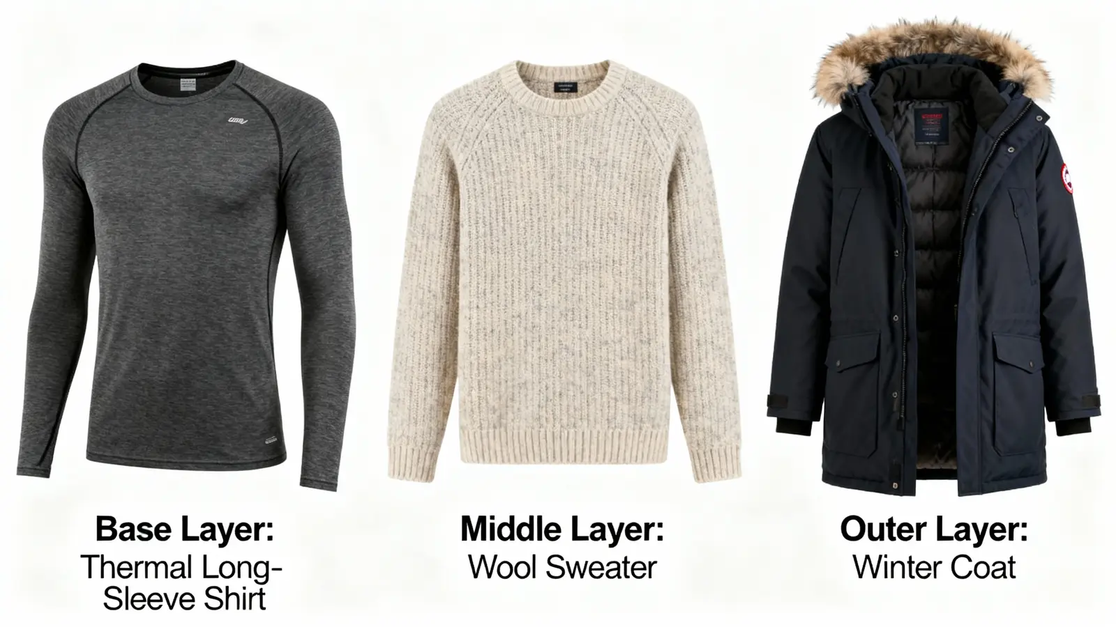 Three-layer winter dressing system